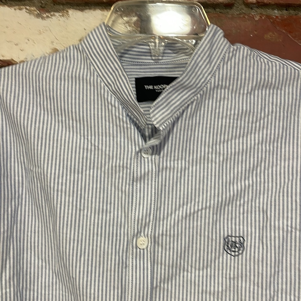 The Kooples - Striped Blue Shirt  size Medium NWT - Picture 3 of 6